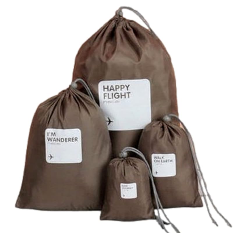 Copeflap drawstring bag nylon nylon drawstring bag travel pouch waterproof large small kinchaku bag set of 4 (brown)
Copeflap drawstring bag nylon nylon drawstring bag travel pouch waterproof large small kinchaku bag set of 4 (brown)