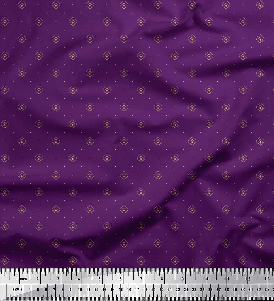 Soimoi Japan Crepe Satin Fabric Geometric & Ogee Small Print Тканина на метр 42 дюйма 42 Inch Wide - Poly Crepe фіолетовий
Soimoi Japan Crepe Satin Fabric Geometric & Ogee Small Print Тканина на метр 42 дюйма 42 Inch Wide - Poly Crepe фіолетовий