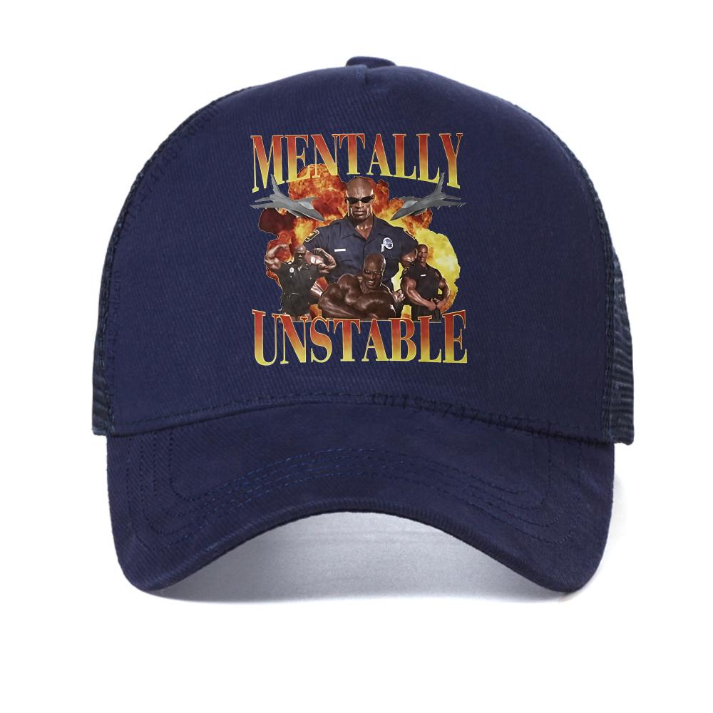 Mentally Unstable Funny Gym Graphic baseball cap Men s Cool Retro Gothic Hip Hop hat fashion casual Breathable Snapback Caps Adjustable темно-синього кольору
Mentally Unstable Funny Gym Graphic baseball cap Men s Cool Retro Gothic Hip Hop hat fashion casual Breathable Snapback Caps Adjustable темно-синього кольору