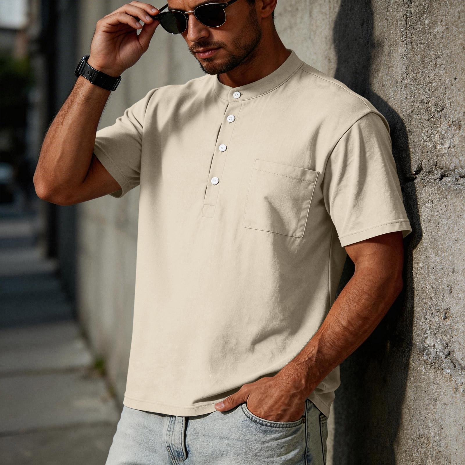 Men s Linen Casual Short-sleeved Shirt With Pocket XXXL
Men s Linen Casual Short-sleeved Shirt With Pocket XXXL