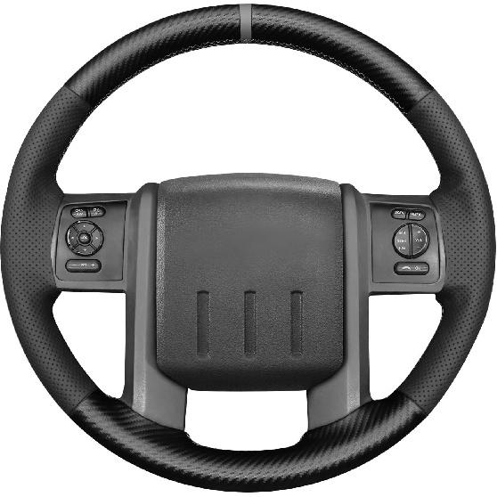 Custom OEM Stitched Black Genuine Leather Steering Wheel Cover for Ford F-250 F-350 2008 2009 2010 2011 2012 2013 2014 2015 2016 Expedition 2007-2014 Carbon Fiber,Microfiber L
Custom OEM Stitched Black Genuine Leather Steering Wheel Cover for Ford F-250 F-350 2008 2009 2010 2011 2012 2013 2014 2015 2016 Expedition 2007-2014 Carbon Fiber,Microfiber L