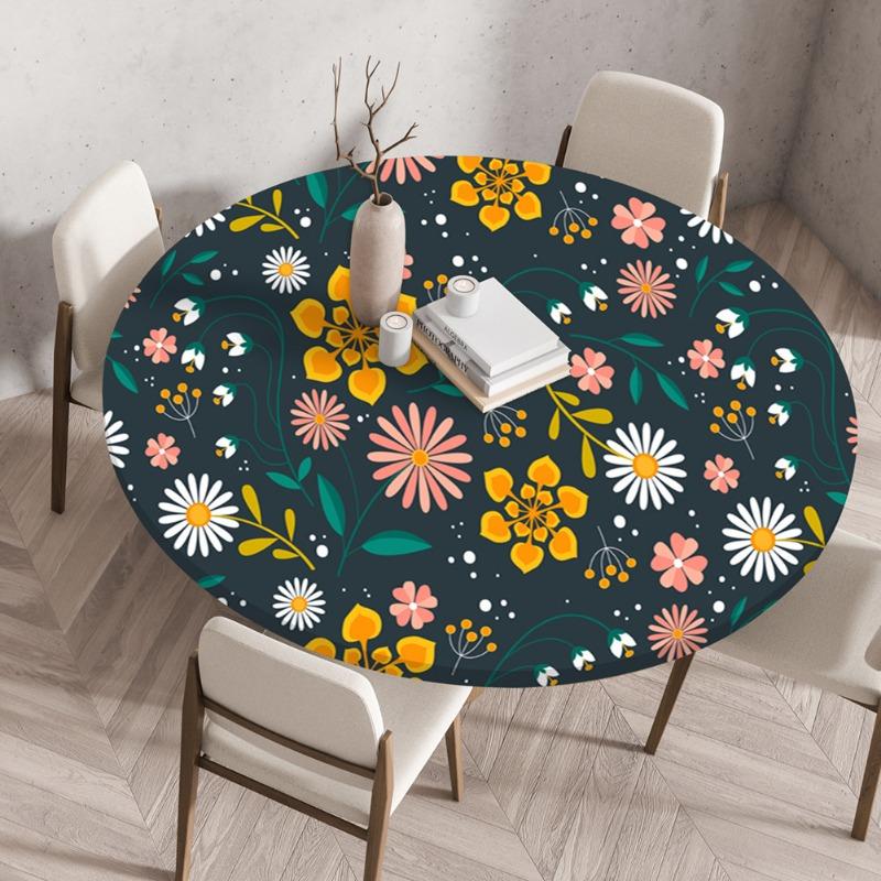 Round Tablecloth with Elastic Edge Plant Printing Waterproof Tablecloth Stain-Resistant for Kitchen Dining Wedding Party Picnic (as the picture,Diameter-60cm)
Round Tablecloth with Elastic Edge Plant Printing Waterproof Tablecloth Stain-Resistant for Kitchen Dining Wedding Party Picnic (as the picture,Diameter-60cm)