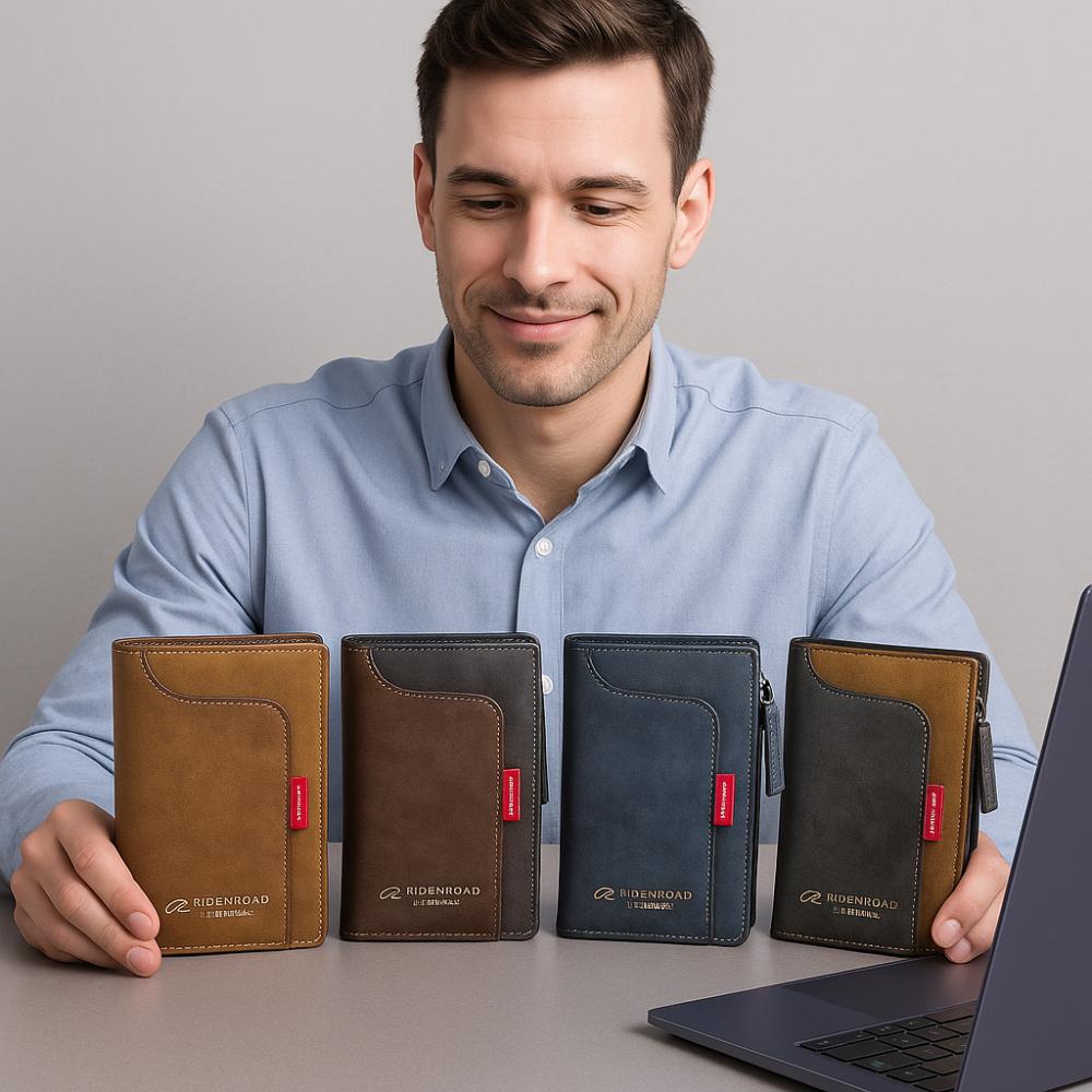 Anti Theft Male Bifold Wallets Classic Coin Pocket High Quality Credit Card Holder Male чорний
Anti Theft Male Bifold Wallets Classic Coin Pocket High Quality Credit Card Holder Male чорний