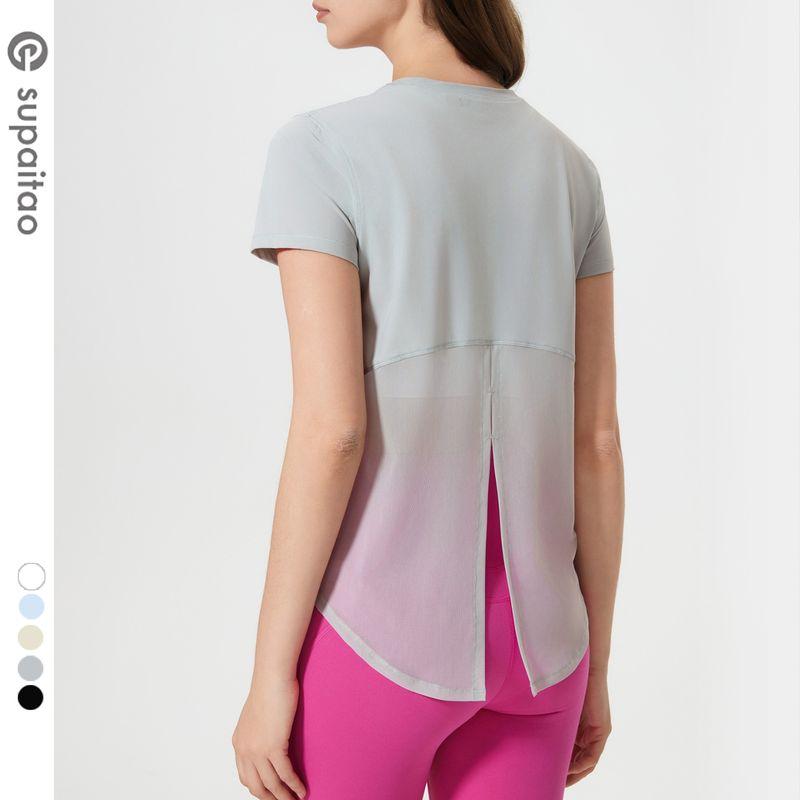 Supai Taomei Back Yoga Short Sleeve Mesh Breathable Hip-Looking Workout Clothes Tops Mid Length Long Length Quick-Drying Exercise T-shirt Thin Galaxy Gray L/8(55.00 kg-60.00 kg)
Supai Taomei Back Yoga Short Sleeve Mesh Breathable Hip-Looking Workout Clothes Tops Mid Length Long Length Quick-Drying Exercise T-shirt Thin Galaxy Gray L/8(55.00 kg-60.00 kg)