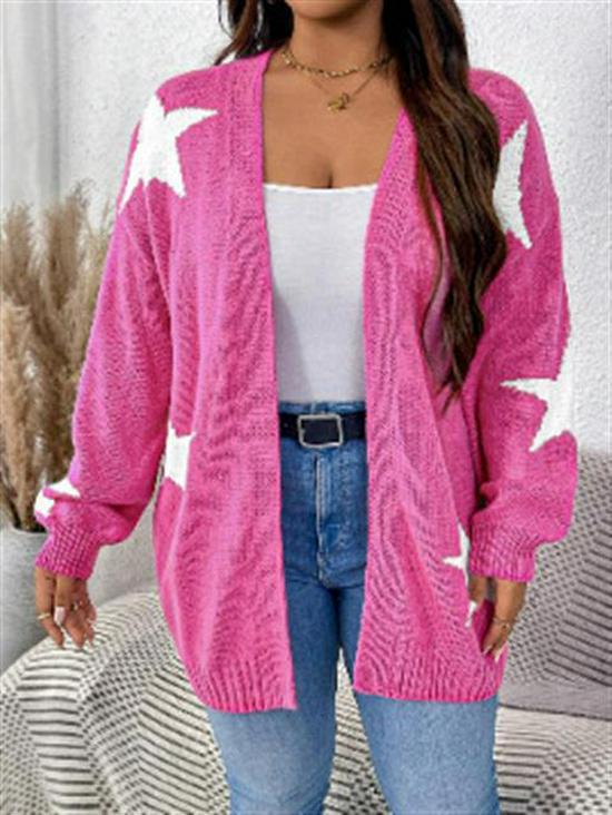 2025 Stylish European & American Women s Plus Size Knit Cardigan with Pentagram Design 3XL яскраво-рожевий колір
2025 Stylish European & American Women s Plus Size Knit Cardigan with Pentagram Design 3XL яскраво-рожевий колір
