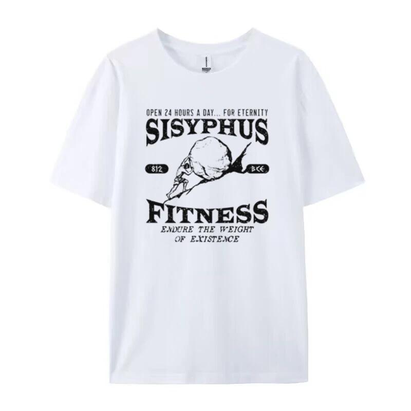 Sisyphus Fitness Funny TShirts Loose Vintage Workout T Shirt Greek Mythology Graphic Tee Personal Training Shirt Unisex Clothes S
Sisyphus Fitness Funny TShirts Loose Vintage Workout T Shirt Greek Mythology Graphic Tee Personal Training Shirt Unisex Clothes S