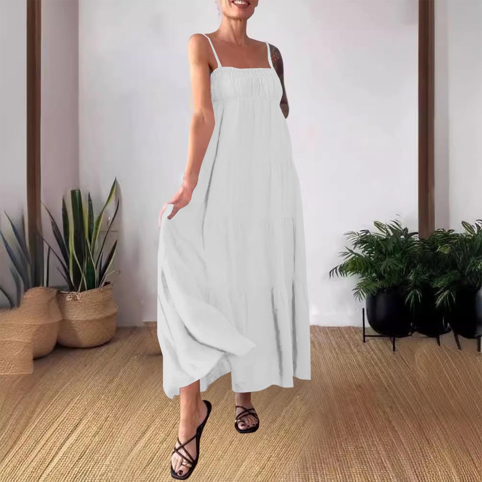 Женская мода с запахом плиссированные ремни сплошной цвет повседневные платья без рукавов XL белый
Женская мода с запахом плиссированные ремни сплошной цвет повседневные платья без рукавов XL белый