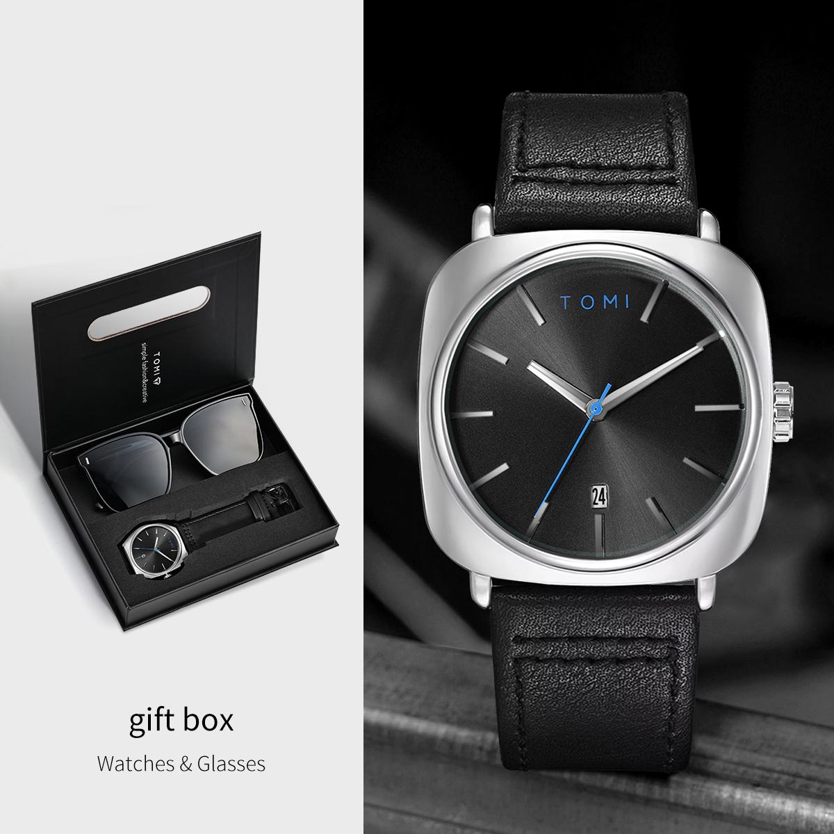 2PCS Men Casual Fashion Watch Glasses Gift Set Classic Simple Square Case Men Quartz Watch Watch Clock Gift Set Reloj
2PCS Men Casual Fashion Watch Glasses Gift Set Classic Simple Square Case Men Quartz Watch Watch Clock Gift Set Reloj