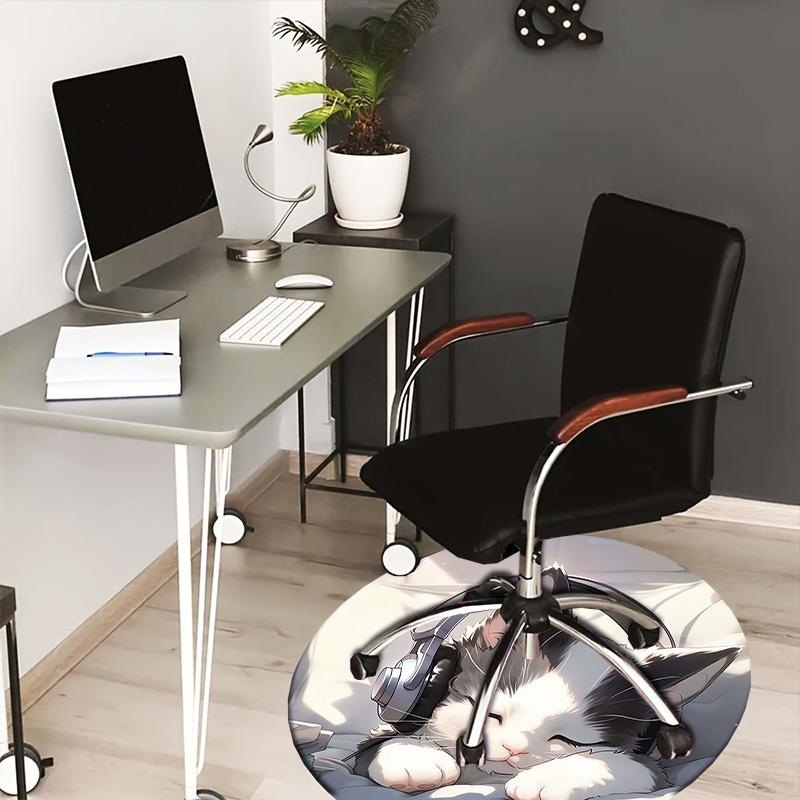 1pc Sleeping Cat with Headphones Round carpet, Made of Polyester,Office Chairs, Living Rooms, Or Bedrooms, a Cool Rug for The Living Room.ydt26029 80cm
1pc Sleeping Cat with Headphones Round carpet, Made of Polyester,Office Chairs, Living Rooms, Or Bedrooms, a Cool Rug for The Living Room.ydt26029 80cm