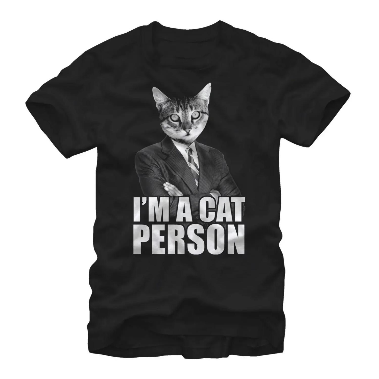 Funny I m A Cat Person T-Shirt 100% Cotton O-Neck Summer Short Sleeve Casual Mens T-shirt Size S-3XL XXXXXL чорний
Funny I m A Cat Person T-Shirt 100% Cotton O-Neck Summer Short Sleeve Casual Mens T-shirt Size S-3XL XXXXXL чорний