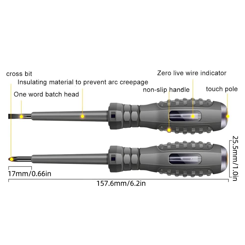 Digital Voltage Tester Pen AC Non-contact Induction Test Pencil Voltmeter Detector Electrical Slotted Screwdriver Indicator
Digital Voltage Tester Pen AC Non-contact Induction Test Pencil Voltmeter Detector Electrical Slotted Screwdriver Indicator