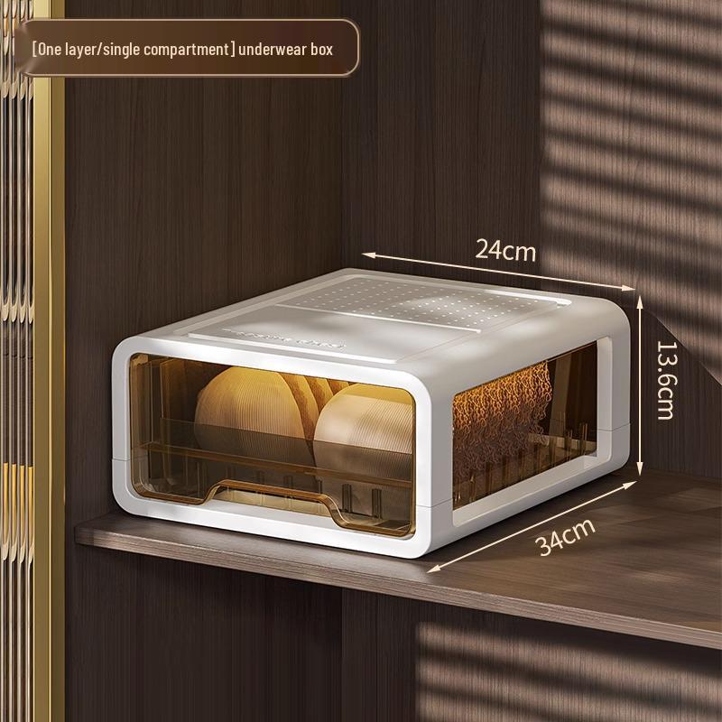 Three-in-One Drawer-Style Underwear, Sock & Panty Organizer Box
Three-in-One Drawer-Style Underwear, Sock & Panty Organizer Box