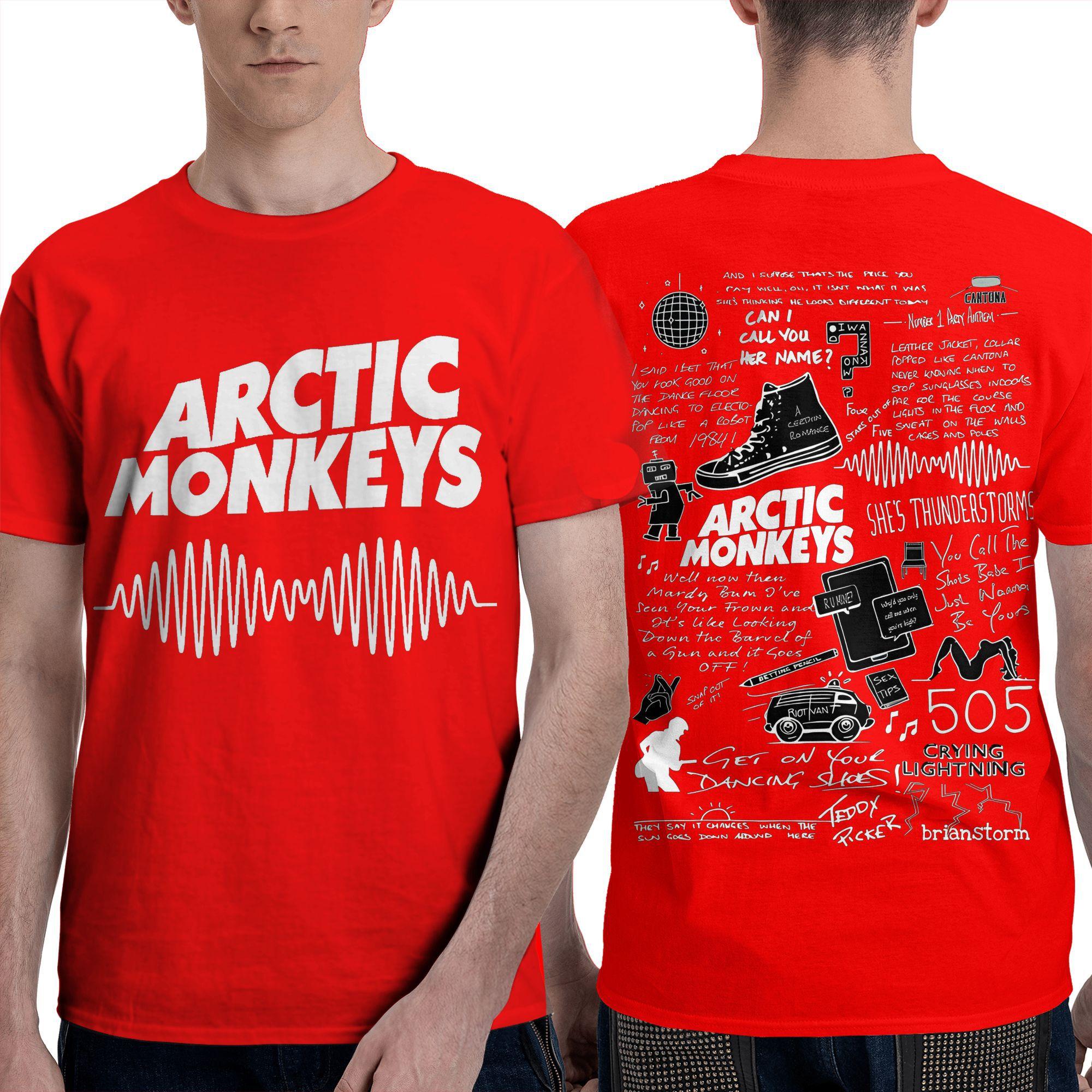Arctic Monkeys Мужская футболка Хип-хоп Смешные футболки Короткий рукав Круглый вырез Футболка из чистого хлопка Одежда больших размеров S
Arctic Monkeys Мужская футболка Хип-хоп Смешные футболки Короткий рукав Круглый вырез Футболка из чистого хлопка Одежда больших размеров S