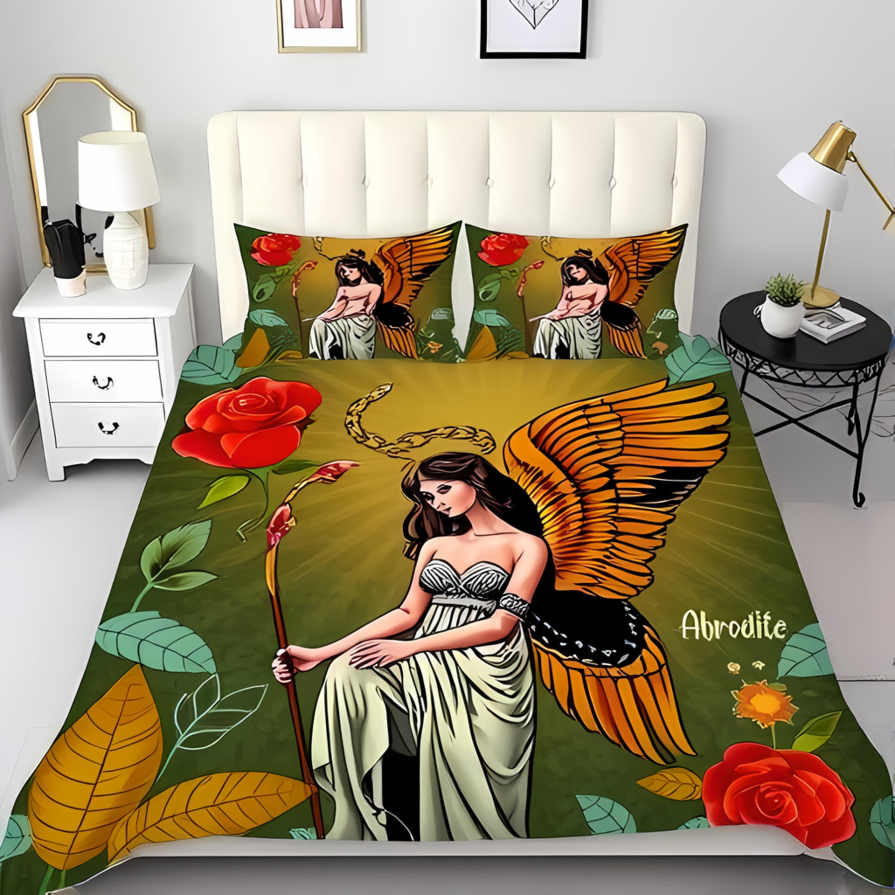 Comforter Greek God With Matching Dark Brown Gold Design Suitable Children Boys Girls And Adults Warm Soft And Breathable Comforter (quilt)-EU Single(135*200cm)3pcs
Comforter Greek God With Matching Dark Brown Gold Design Suitable Children Boys Girls And Adults Warm Soft And Breathable Comforter (quilt)-EU Single(135*200cm)3pcs