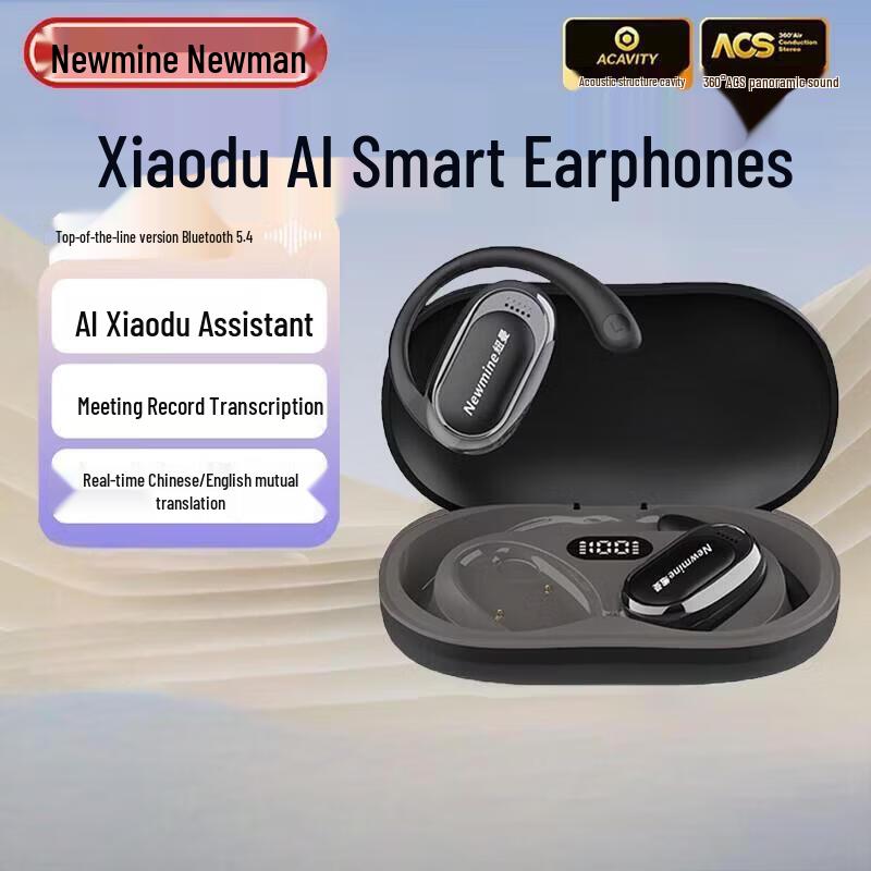 Newman M16 Adjustable Ear-Hook Bluetooth Headset with AI Translation
Newman M16 Adjustable Ear-Hook Bluetooth Headset with AI Translation