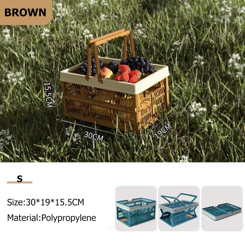 Складная портативная корзина для пикника на открытом воздухе, портативная пластиковая рамка для хранения на природе, большая корзина для покупок в супермаркете S коричневый
Складная портативная корзина для пикника на открытом воздухе, портативная пластиковая рамка для хранения на природе, большая корзина для покупок в супермаркете S коричневый