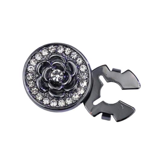 Cufflinks Rose Flower Pattern Rhinestones Inlaid Button Cover Smooth Polished Surface Easy to Wear Secure Buckle Dress Shirts Accessories чорний
Cufflinks Rose Flower Pattern Rhinestones Inlaid Button Cover Smooth Polished Surface Easy to Wear Secure Buckle Dress Shirts Accessories чорний