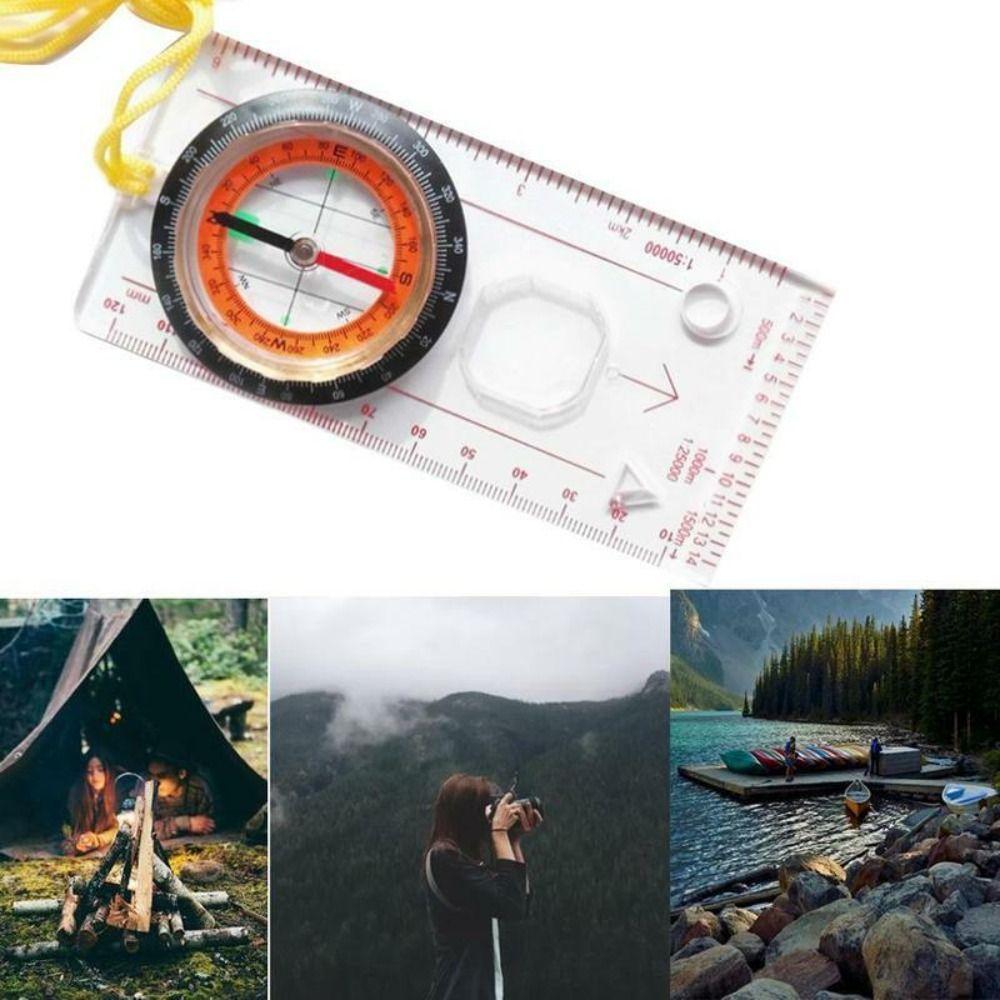 Outdoor Multi-function Transparent Map Ruler Compass Scale Acrylic Orienteering Navigation
Outdoor Multi-function Transparent Map Ruler Compass Scale Acrylic Orienteering Navigation