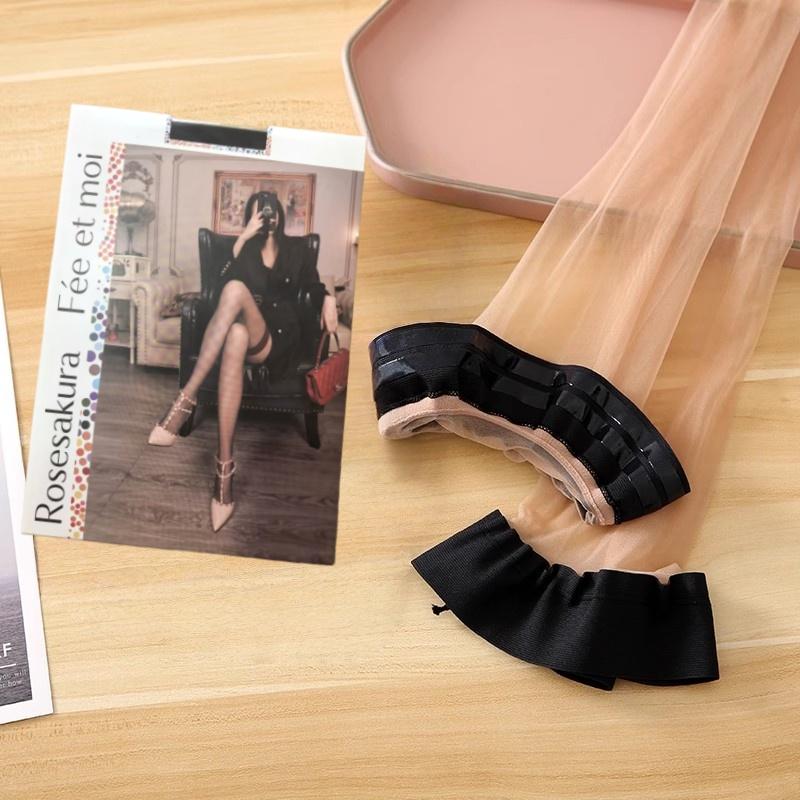 Retail Packaging 1D Ultra Thin Transparent Thigh High Stockings Women Sexy Contrast Color Rib Cut Edge Elastic Nylon Medias One Size
Retail Packaging 1D Ultra Thin Transparent Thigh High Stockings Women Sexy Contrast Color Rib Cut Edge Elastic Nylon Medias One Size