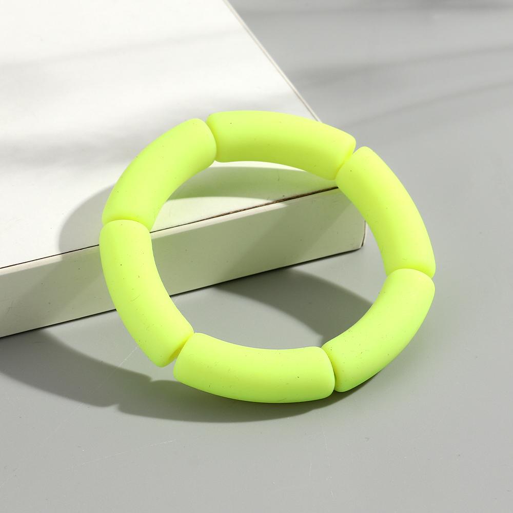 Acrylic Bamboo Tube Beaded Bracelets for Women Summer Trendy Matte Colorful Resin Chunky Elastic Bracelet Bangle Jewelry Gift жёлтый
Acrylic Bamboo Tube Beaded Bracelets for Women Summer Trendy Matte Colorful Resin Chunky Elastic Bracelet Bangle Jewelry Gift жёлтый
