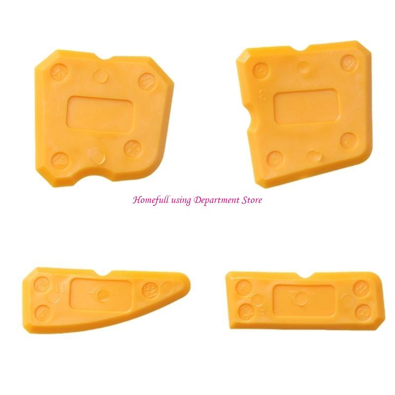 Набір із 4 пластикових інструментів для видалення затирки, очищувачів швів плитки з ергономічним дизайном для легкого використання, для проєктів домашнього декору жовтий
Набір із 4 пластикових інструментів для видалення затирки, очищувачів швів плитки з ергономічним дизайном для легкого використання, для проєктів домашнього декору жовтий