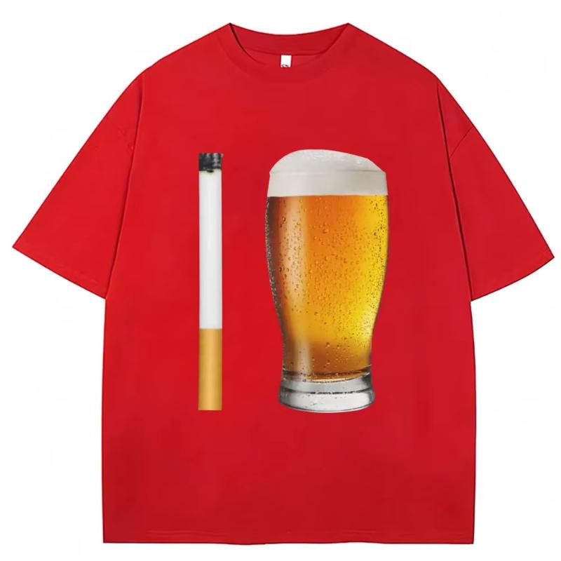 Funny Meme T-shirt Cigarette and Beer Humor Joke Print T Shirt Women Fashion Casual Short Sleeve Streetwear Women Clothes Top S
Funny Meme T-shirt Cigarette and Beer Humor Joke Print T Shirt Women Fashion Casual Short Sleeve Streetwear Women Clothes Top S