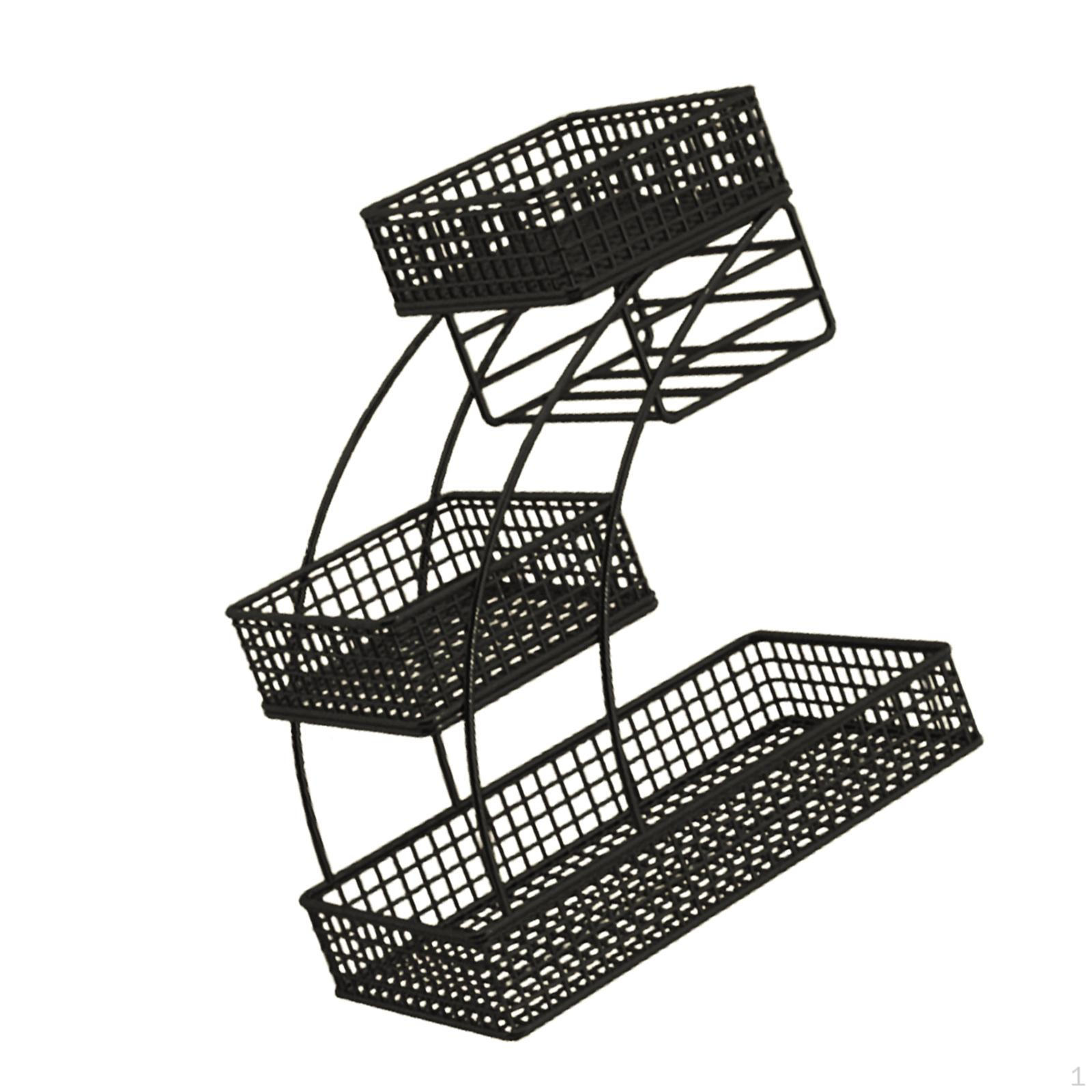 3-слойная корзина для фруктов, кухонная стойка, многоцелевой поднос, миска для хлеба и овощей чёрный
3-слойная корзина для фруктов, кухонная стойка, многоцелевой поднос, миска для хлеба и овощей чёрный