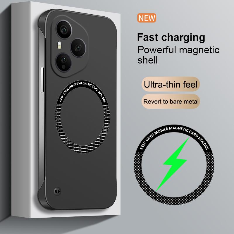 For Magsafe Magnetic Frameless Hard PC Back Case for Honor 400 Pro Wireless Charging Shockproof Cover for Honor400 400pro For Honor 400
For Magsafe Magnetic Frameless Hard PC Back Case for Honor 400 Pro Wireless Charging Shockproof Cover for Honor400 400pro For Honor 400