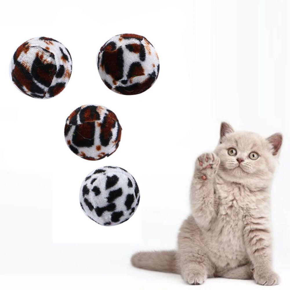 3pcs Interactive Sound Kitten Scratch Toys 3.5cm Cat Chew Toy Soft Pet Leopard Ball Playing 3pcs
3pcs Interactive Sound Kitten Scratch Toys 3.5cm Cat Chew Toy Soft Pet Leopard Ball Playing 3pcs