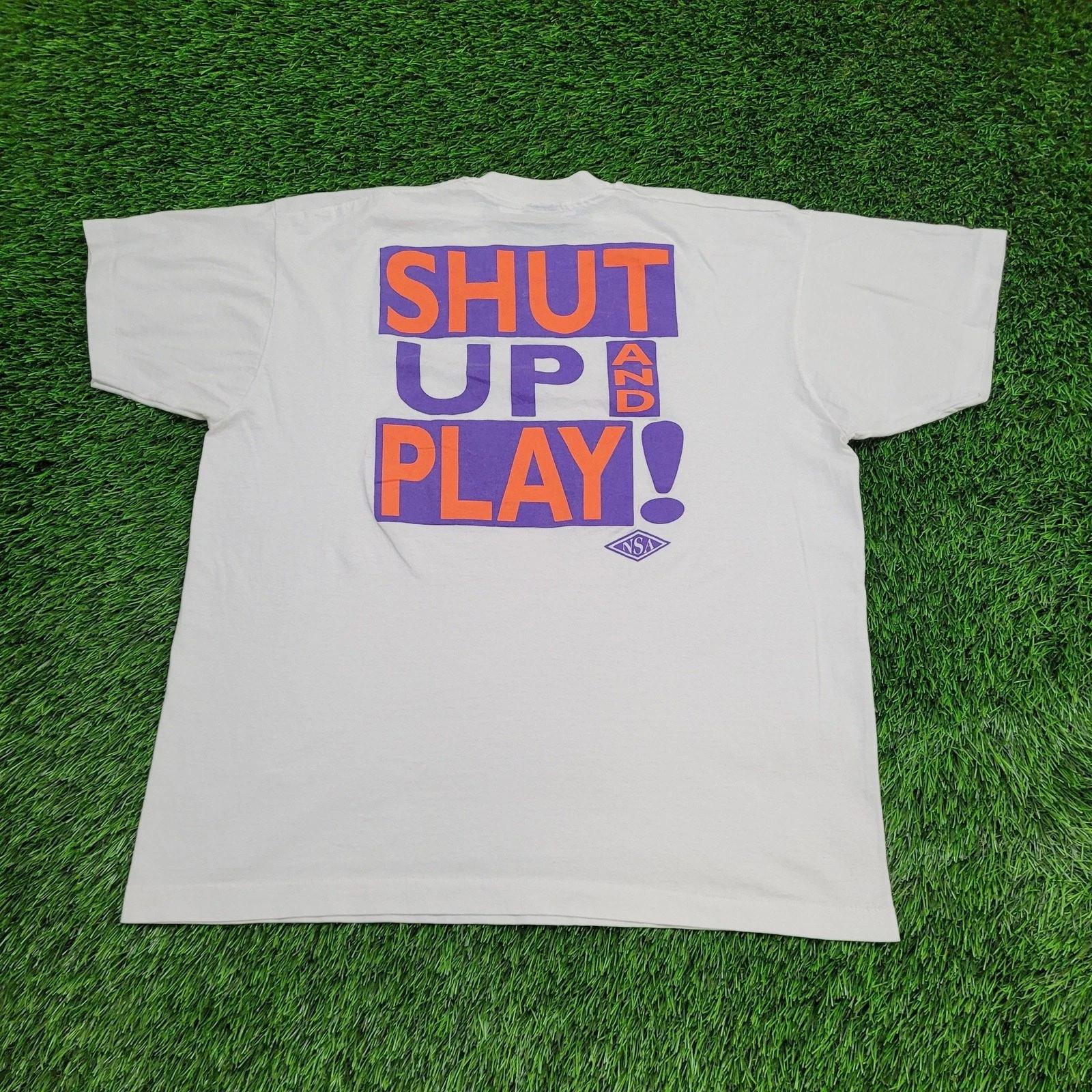 Vintage 80s NSA Softball Shirt XL 23x26 USA XL
Vintage 80s NSA Softball Shirt XL 23x26 USA XL
