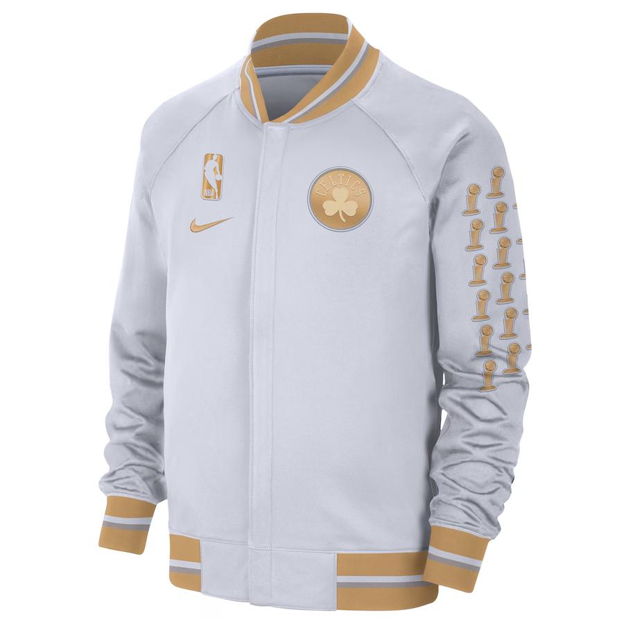 Nike X NBA Boston Celtics Showtime Finals Championship Banner Series Zip Fashion Baseball Collar Logo Jacket Men Jacket White Gold HQ0928-100 L
Nike X NBA Boston Celtics Showtime Finals Championship Banner Series Zip Fashion Baseball Collar Logo Jacket Men Jacket White Gold HQ0928-100 L