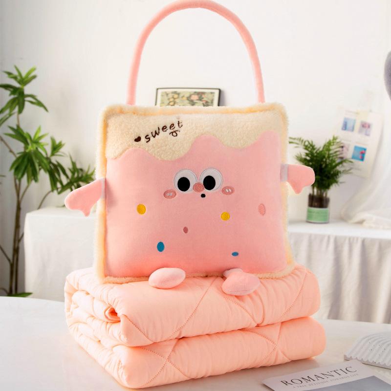 Cartoon Handheld Pillow Blanket Pillow Combo Office/Car Foldable Dopamine Pillow for Nap Soft PP Cotton Plush Hugging Pillow
Cartoon Handheld Pillow Blanket Pillow Combo Office/Car Foldable Dopamine Pillow for Nap Soft PP Cotton Plush Hugging Pillow