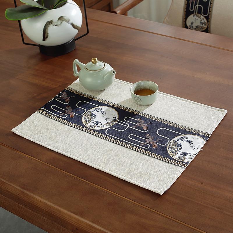 Cotton and linen wind placemat waterproof and anti-scalding double-layer thickened new Chinese coffee table tea table mat dining table mat 30x40
Cotton and linen wind placemat waterproof and anti-scalding double-layer thickened new Chinese coffee table tea table mat dining table mat 30x40