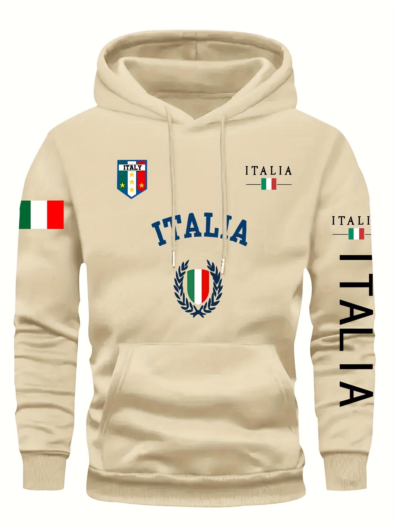 Italian Flag and Emblem print Autumn winter models Men s windproof Warm Cotton Oversized fleece Hoodie Outdoor Commuter Hoodie 3XL
Italian Flag and Emblem print Autumn winter models Men s windproof Warm Cotton Oversized fleece Hoodie Outdoor Commuter Hoodie 3XL