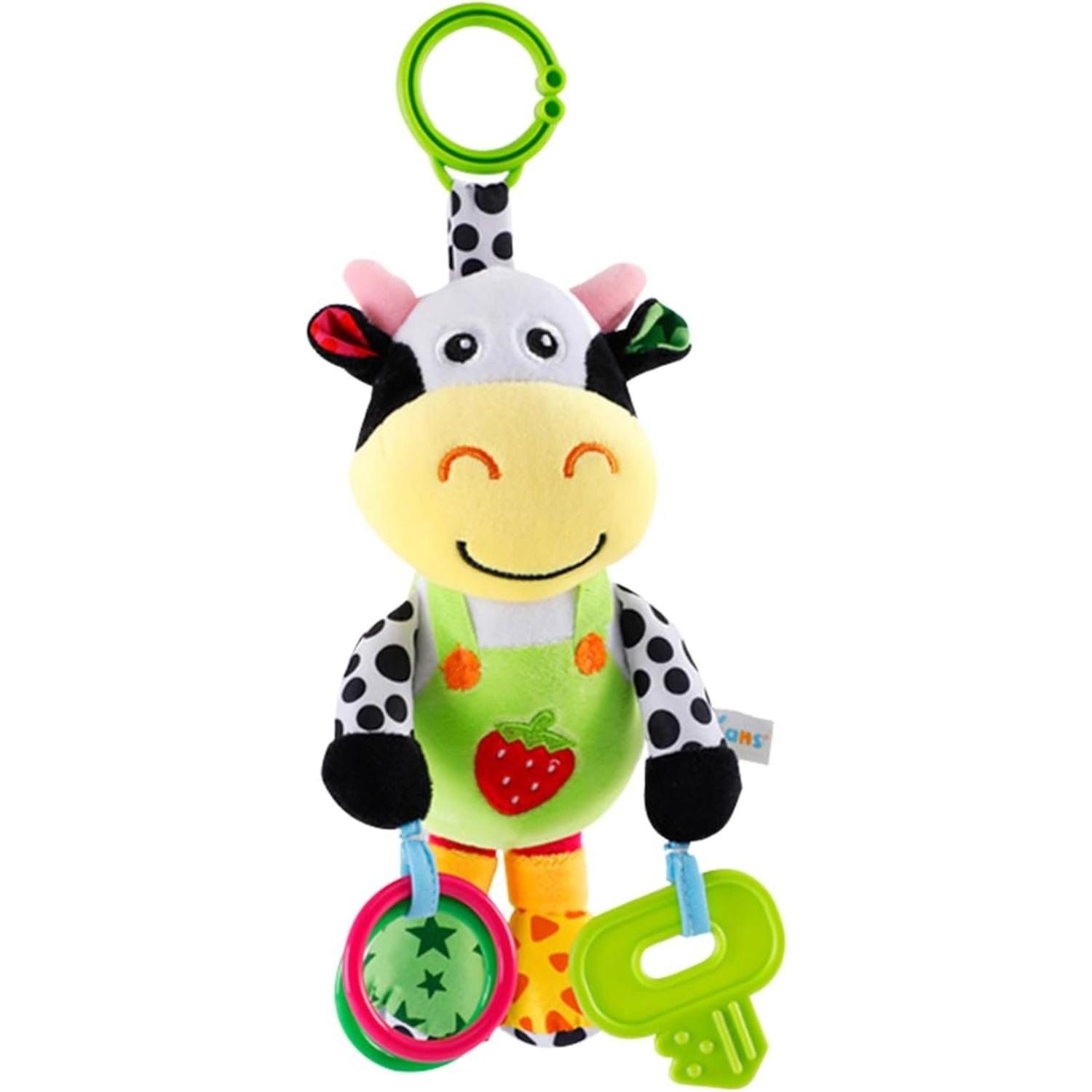 Interactive 3D Teethers Musical Baby Toy-Plush Stroller Hanging Doll,Stuffed Animal Activity Soft Toys with Multi-Sensory Crinkle,Rattle&Textures
Interactive 3D Teethers Musical Baby Toy-Plush Stroller Hanging Doll,Stuffed Animal Activity Soft Toys with Multi-Sensory Crinkle,Rattle&Textures