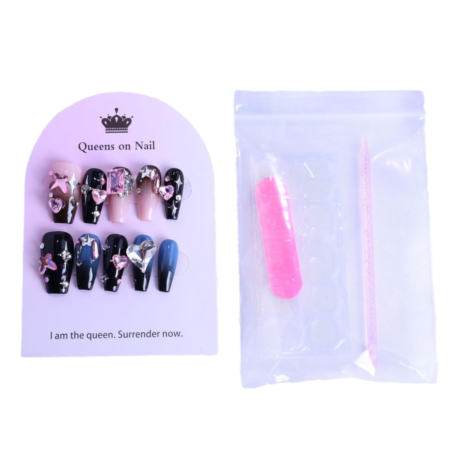 Y2K Butterfly Rhinestone Punk Press-On Nails with Whitening Effect Large
Y2K Butterfly Rhinestone Punk Press-On Nails with Whitening Effect Large