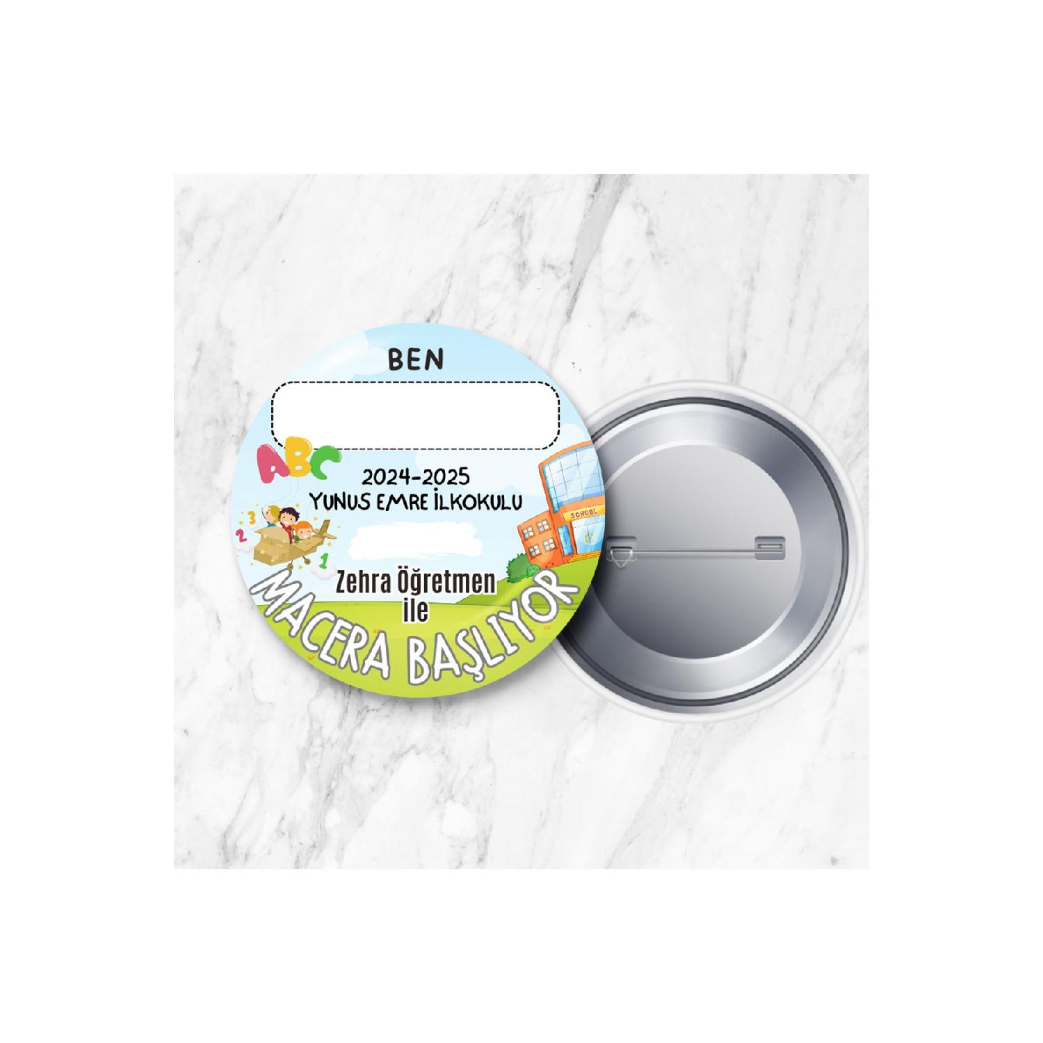 5 Name And Class/branch Area Blank Special For The Teacher The Adventure Begins 58 Mm Metal Lapel Badge With Pins 2
5 Name And Class/branch Area Blank Special For The Teacher The Adventure Begins 58 Mm Metal Lapel Badge With Pins 2