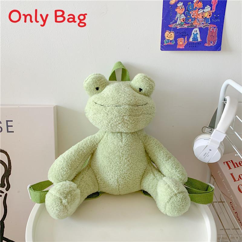 Plush Green Frog Cartoon Backpack For Girls Gift And Daily Use
Plush Green Frog Cartoon Backpack For Girls Gift And Daily Use