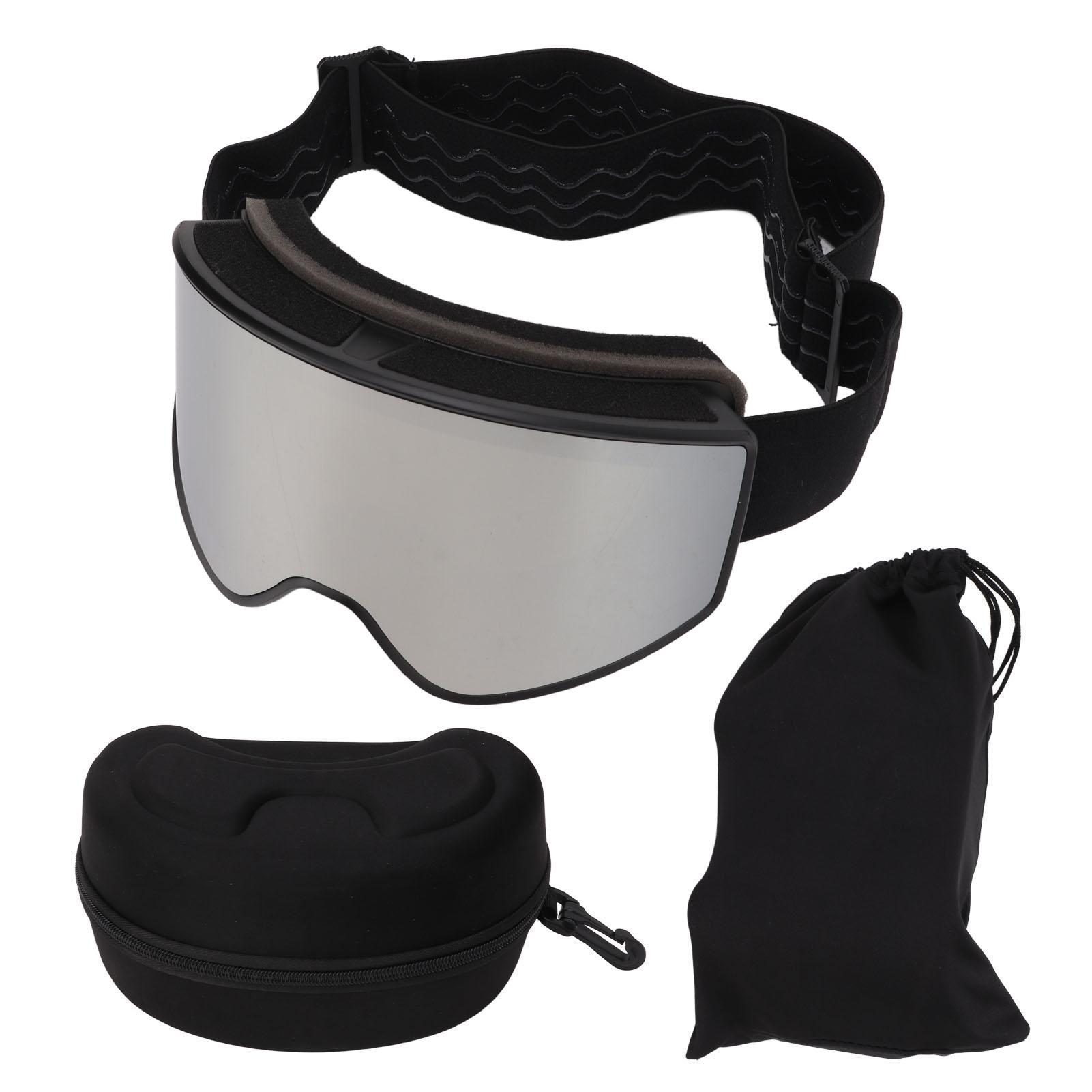 Outdoor Double Layer Ski Goggles UV Protection Anti Fog Snowboard Goggles with Case Set Silver
Outdoor Double Layer Ski Goggles UV Protection Anti Fog Snowboard Goggles with Case Set Silver