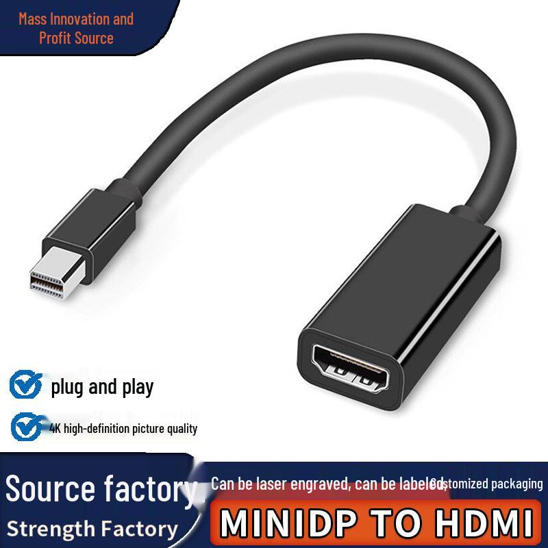 Mini DP to HDMI Thunderbolt Adapter Cable for TV/Projector 1080p Black
Mini DP to HDMI Thunderbolt Adapter Cable for TV/Projector 1080p Black