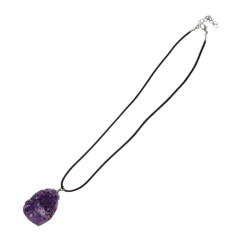 Energy Stone Quartz Necklaces Water Drop Shape Purple Crystal Pendant Birthday Leather Rope
Energy Stone Quartz Necklaces Water Drop Shape Purple Crystal Pendant Birthday Leather Rope