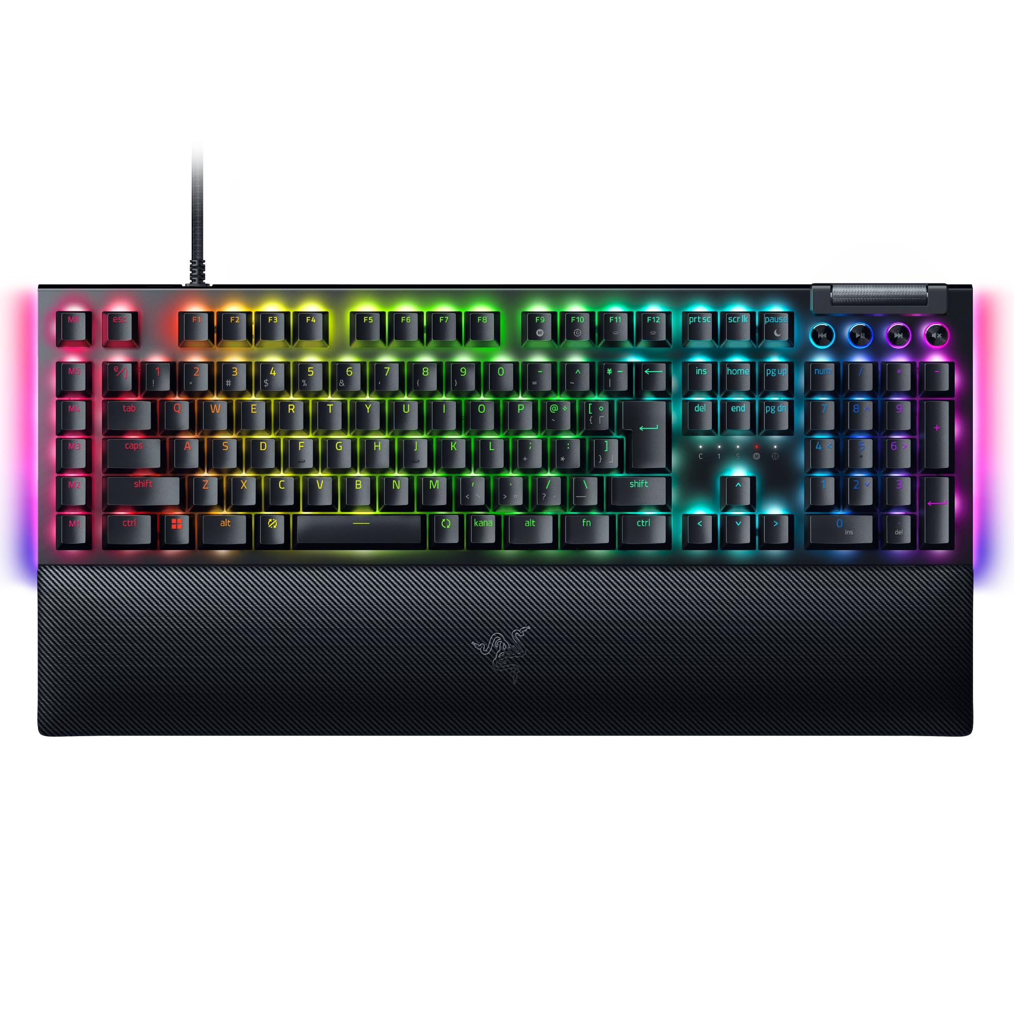 Razer Razer BlackWidow V4 JP Yellow Switch Wired gaming keyboard that allows you to set advanced commands and shortcuts with 6 dedicated macro keys
Razer Razer BlackWidow V4 JP Yellow Switch Wired gaming keyboard that allows you to set advanced commands and shortcuts with 6 dedicated macro keys