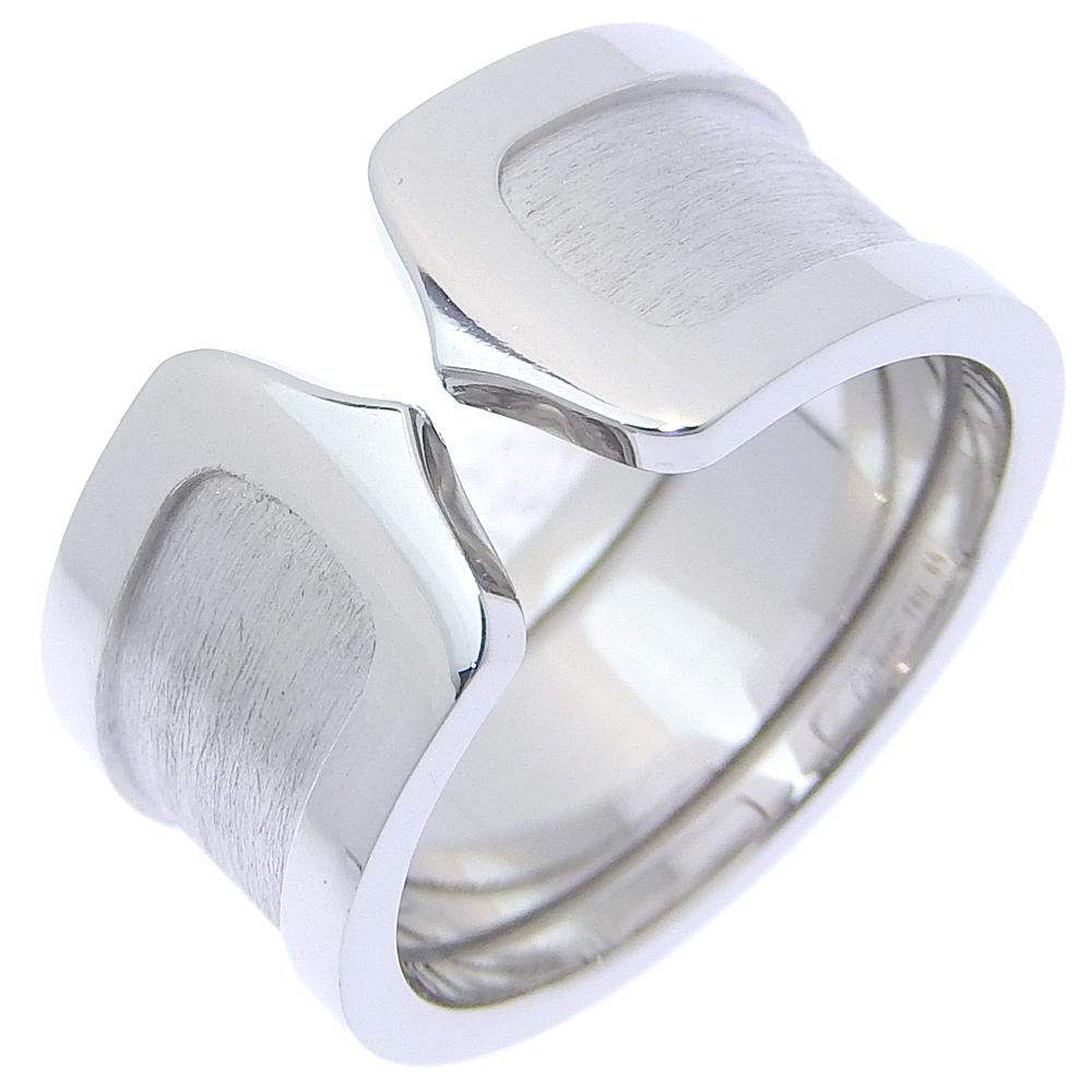 CARTIER C2 Ring K18 white gold #7.4(US Size) 13.0g Women Used
CARTIER C2 Ring K18 white gold #7.4(US Size) 13.0g Women Used
