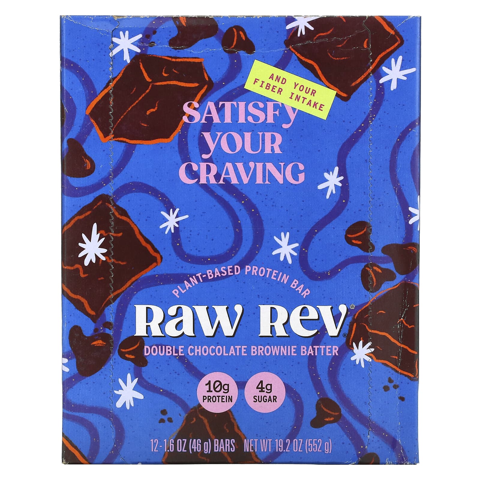 Raw Rev, Glo, Подвійне шоколадне тісто для брауні, 12 штук, 1,6 унції (46 г) Кожен
Raw Rev, Glo, Подвійне шоколадне тісто для брауні, 12 штук, 1,6 унції (46 г) Кожен