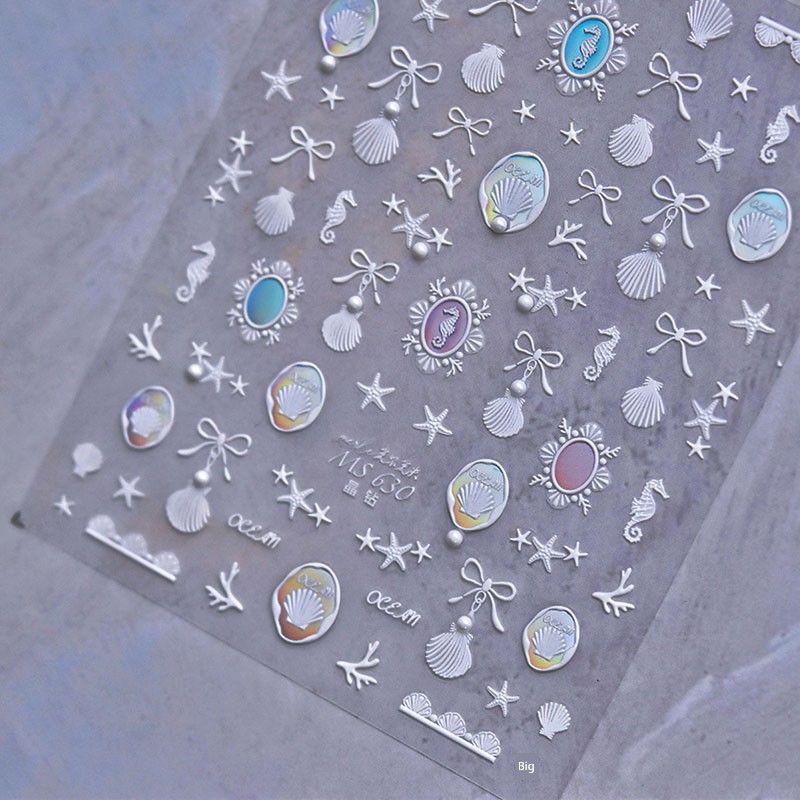 Pearl Starfish Shell Nail Sticker Tomoni Relief 5D Marine Nail Sticker Seahorse Nail Beauty Ornament Shell Starfish 630((Pearl))
Pearl Starfish Shell Nail Sticker Tomoni Relief 5D Marine Nail Sticker Seahorse Nail Beauty Ornament Shell Starfish 630((Pearl))