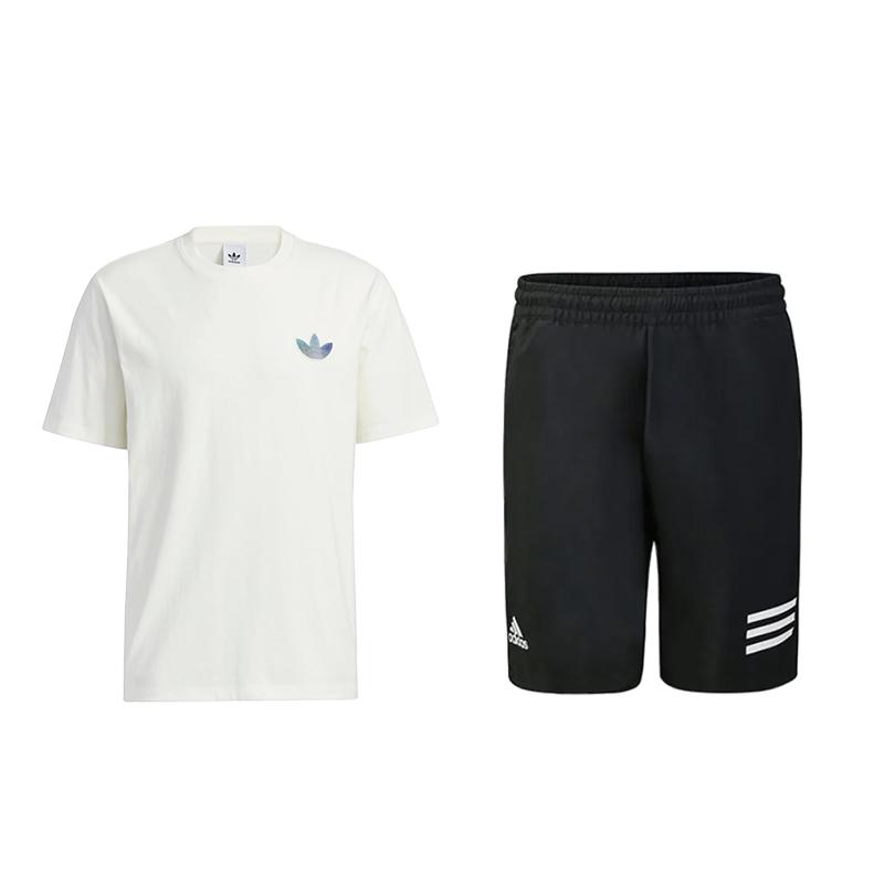 Adidas Durable Fashion Round Neck Pullover Short Sleeve Shorts Casual Sports Suit Unisex Activewear IK868+GL5411 L
Adidas Durable Fashion Round Neck Pullover Short Sleeve Shorts Casual Sports Suit Unisex Activewear IK868+GL5411 L