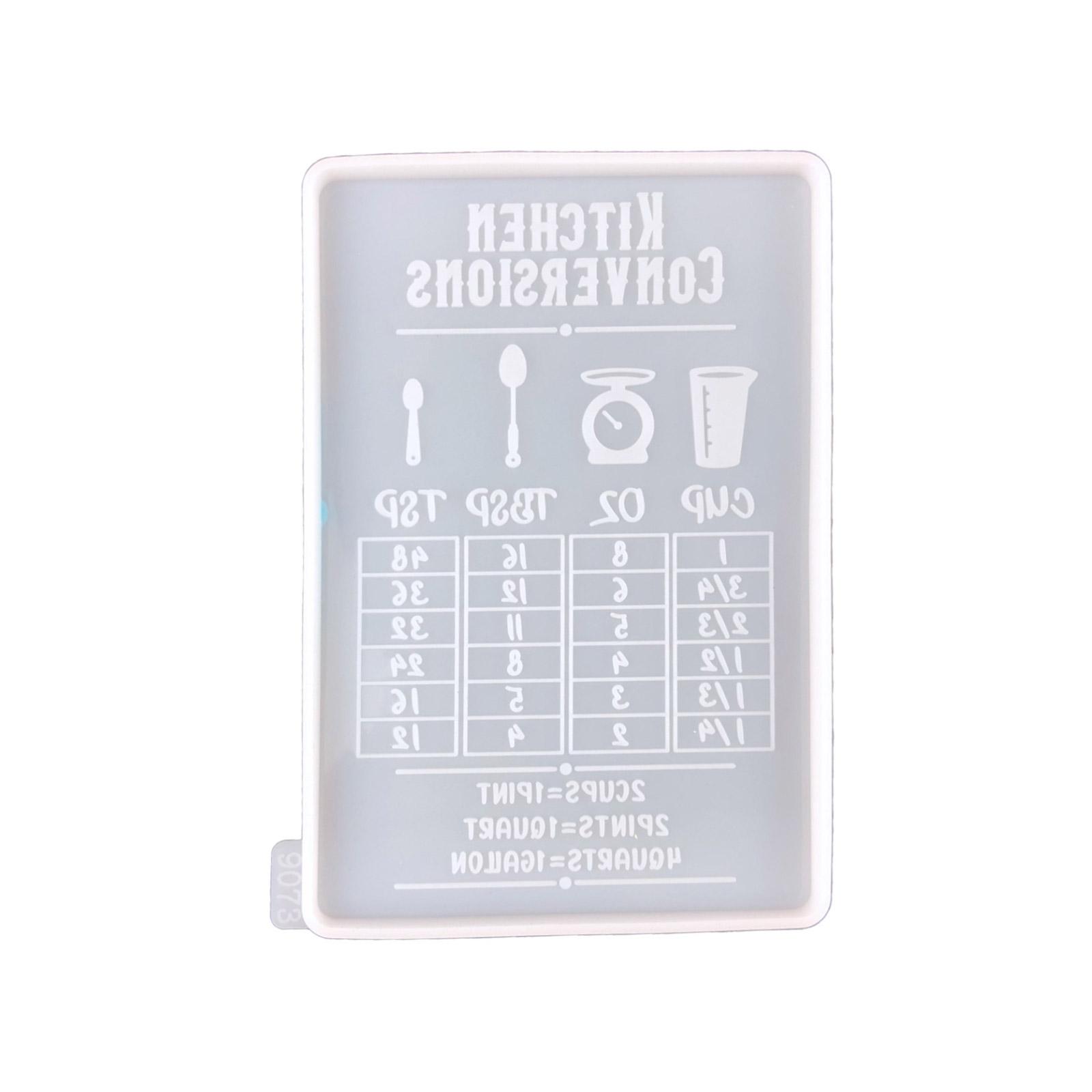 Capacity Conversion Chart Silicone Molds DIY Crafts Plasters Mold Kitchen Ornament Mould DIY Homes Decorations Supplies белый
Capacity Conversion Chart Silicone Molds DIY Crafts Plasters Mold Kitchen Ornament Mould DIY Homes Decorations Supplies белый
