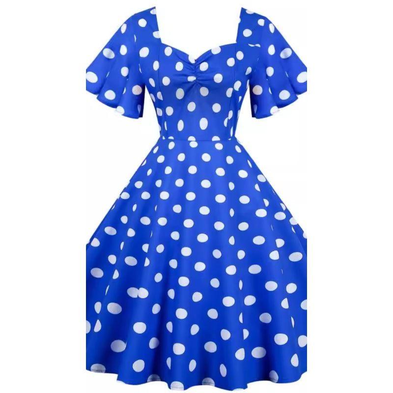 Европейское Платье в Горошек для Похудения Повседневное с Коротким Рукавом 6049 Blue M
Европейское Платье в Горошек для Похудения Повседневное с Коротким Рукавом 6049 Blue M