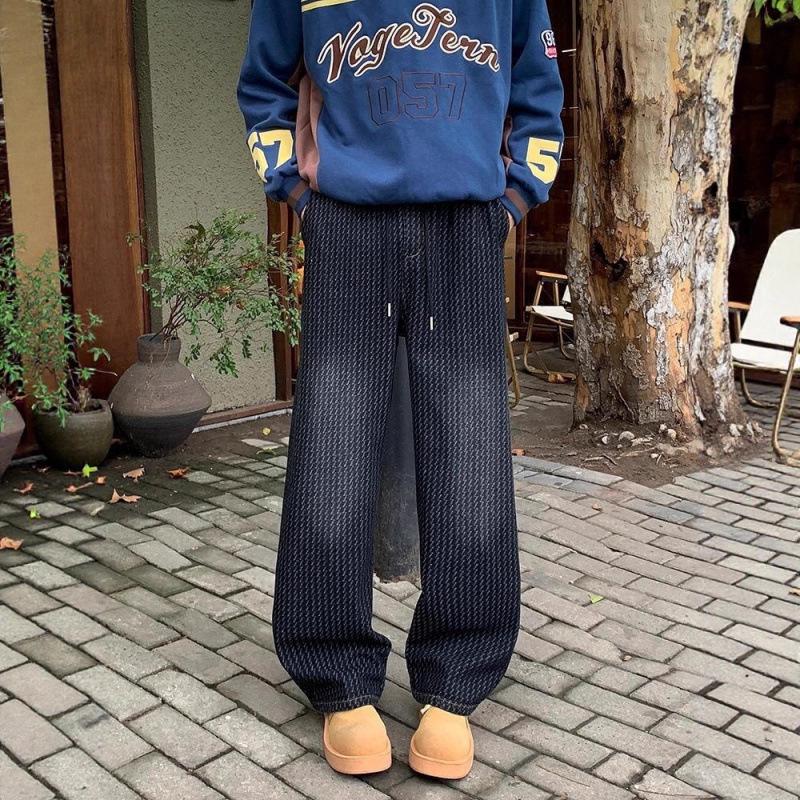 Men s Retro Wide-Leg Washed Denim Jeans - Trendy, Casual, Loose-Fit Straight Pants for Spring and Autumn. Extra Large чорний колір сірий
Men s Retro Wide-Leg Washed Denim Jeans - Trendy, Casual, Loose-Fit Straight Pants for Spring and Autumn. Extra Large чорний колір сірий