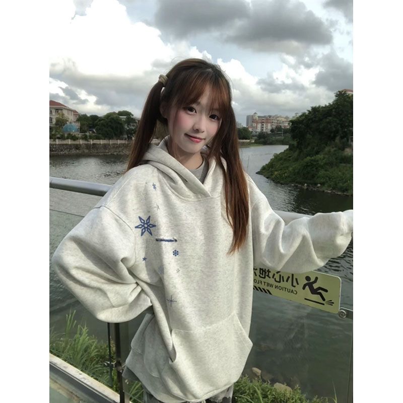 American High Street Snowflake Embroidered Hooded Sweatshirt for Women Autumn Trendy Brand Design XL
American High Street Snowflake Embroidered Hooded Sweatshirt for Women Autumn Trendy Brand Design XL